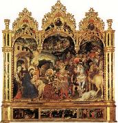Gentile da Fabriano Adoration of the Magi and Other Scenes oil painting reproduction